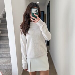 Vince 100% Cashmere Boho Old Money Luxury Minimalist V-neck Sweater Neutral XS